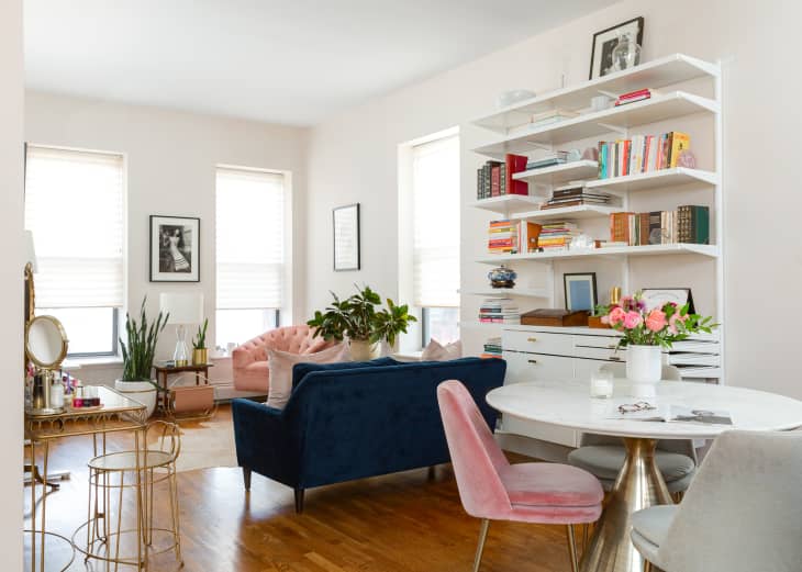 How To Fit A Bookcase Into A Small Living Room Apartment Therapy
